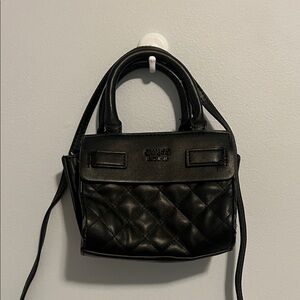 Guess Black Quilted Mini Bag